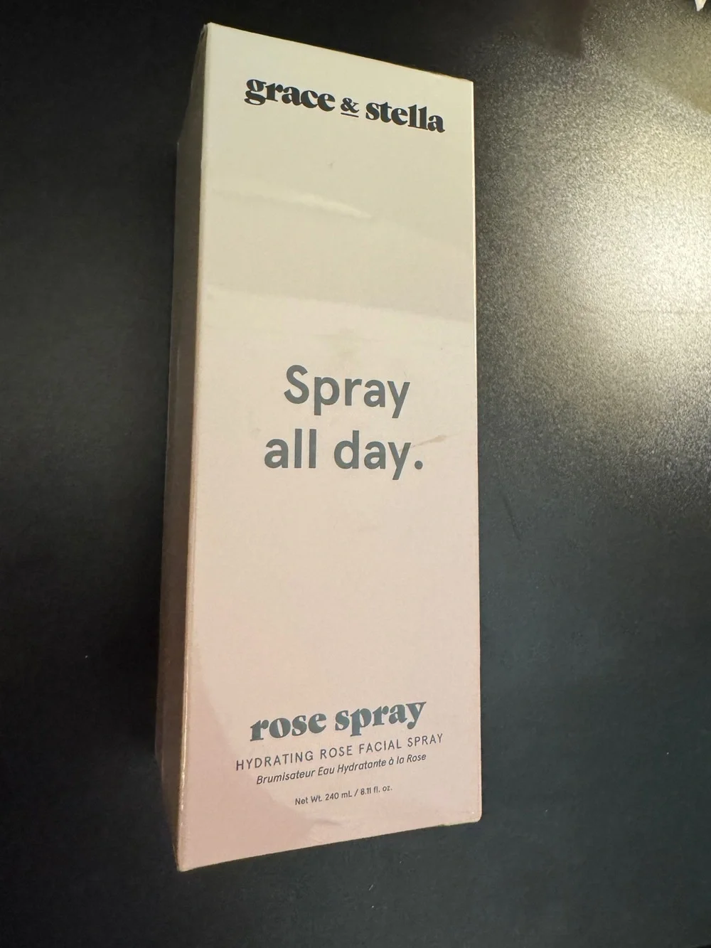NIB grace & stella Rose Spray Hydrating Facial Spray
